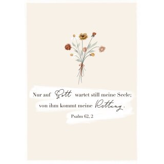 Postkarte - Psalm 62,2