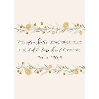 Postkarte - Psalm 139,5