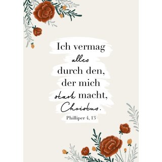 Postkarte - Philipper 4,13
