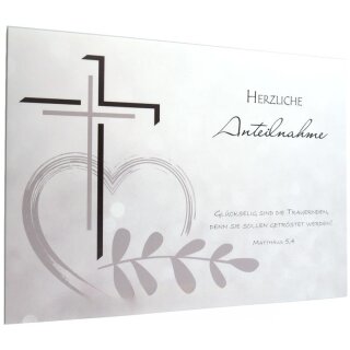 Postkarte - Herzliche Anteilnahme