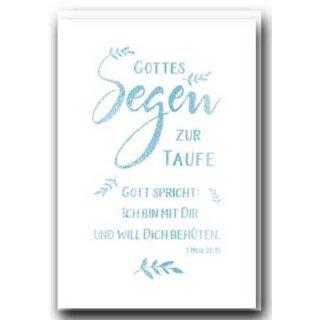 Faltkarte - Gottes Segen zur Taufe