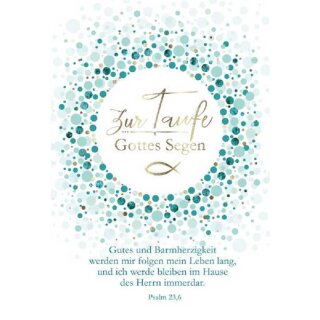 Faltkarte - Zur Taufe Gottes Segen