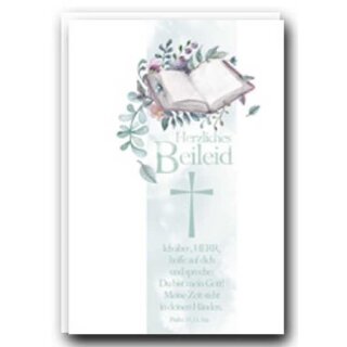 Faltkarte - Herzliches Beileid