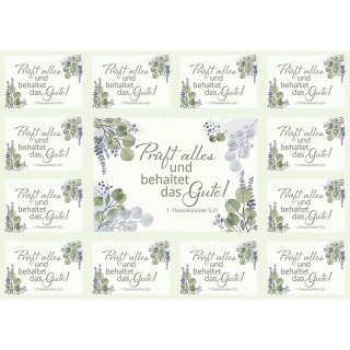 Aufkleber - Prüft alles und behaltet das Gute! - Grafik