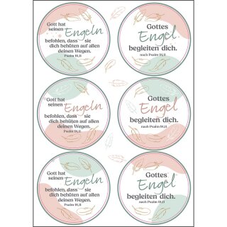 Aufkleber - Gott hat seinen Engeln befohlen