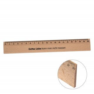 Holzlineal - Gottes Liebe kann alles messen
