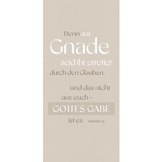 Metallschild - Aus Gnade