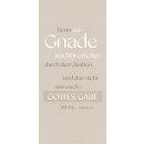 Metallschild - Aus Gnade