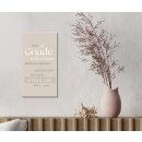 Metallschild - Aus Gnade