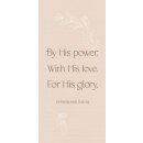 Metallschild - For his Glory