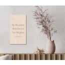 Metallschild - For his Glory