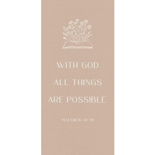 Metallschild - With God