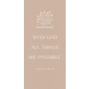 Metallschild - With God