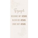 Metallschild - Tagesziel: Jesus