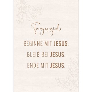 Postkarte - Tagesziel: Jesus