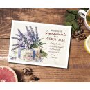 Postkarte - Geschenk mit Lavendel