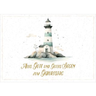 Postkarte - Leuchtturm