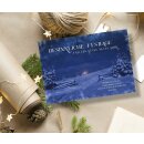 Postkarte - Hütte in der Nacht