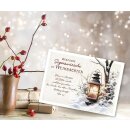 Postkarte - Laterne zu Weihnachten