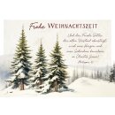 Postkarte - Wintertannen