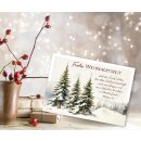 Postkarte - Wintertannen