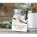 Postkarte - Waldbach im Winter