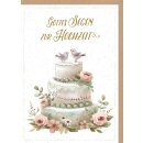 Faltkarte - Hochzeitstorte