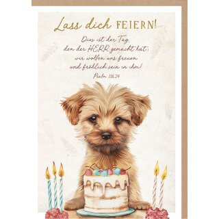 Faltkarte - Niedlicher Hund