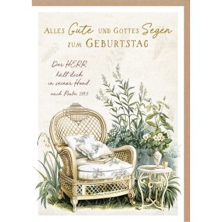 Faltkarte - Gemütlicher Sessel