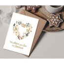 Faltkarte - Blumenkranz