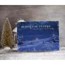 Faltkarte - Hütte in der Nacht