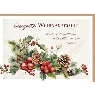 Faltkarte - Adventsgesteck