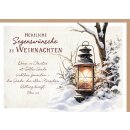Faltkarte - Weihnachten Laterne