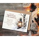 Faltkarte - Weihnachten Laterne