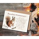 Faltkarte - Eichhörnchen im Winter