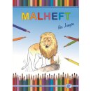 Löwe auf einem Felsen