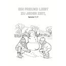 Kinder bauen einen Schneemann