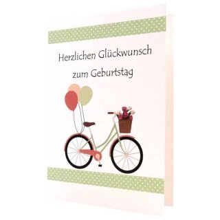 Faltkarte - Herzlichen Glückwunsch zum Geburtstag