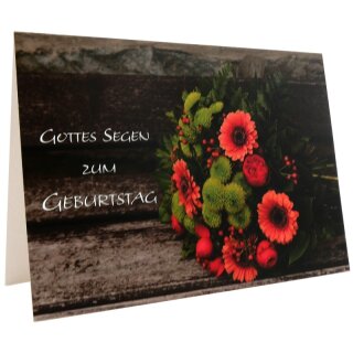 Faltkarte - Gottes Segen zum Geburtstag