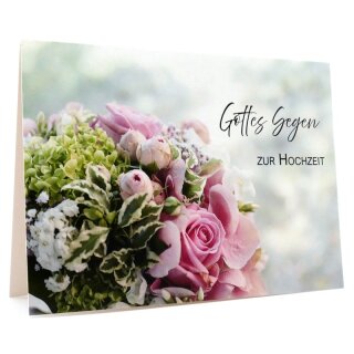 Faltkarte - Gottes Segen zur Hochzeit