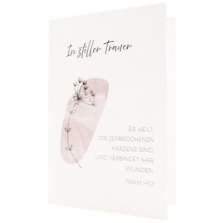 Faltkarte - In stiller Trauer