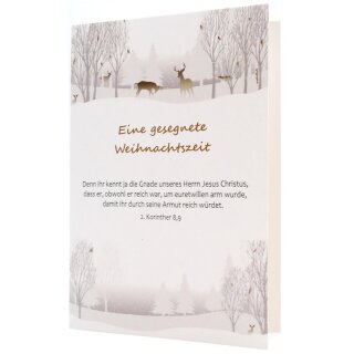 Faltkarte - Eine gesegnete Weihnachtszeit