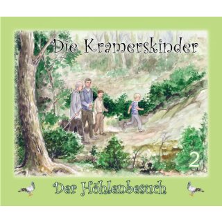 Die Kramerskinder im Wald auf dem Weg zur Höhle