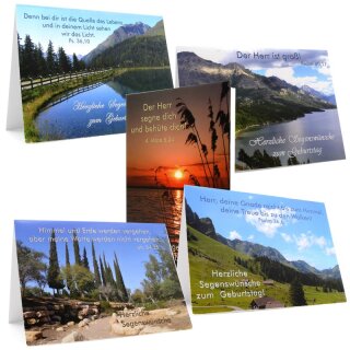 Doppelkarten zum Geburtstag