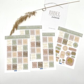 Bibel-Griffregister - Floral + Gold