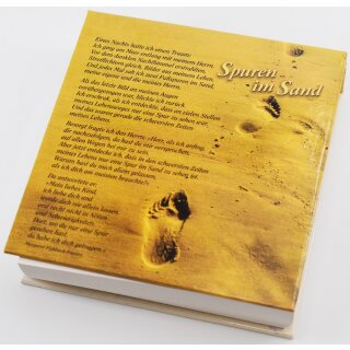Notizblock - Spuren im Sand