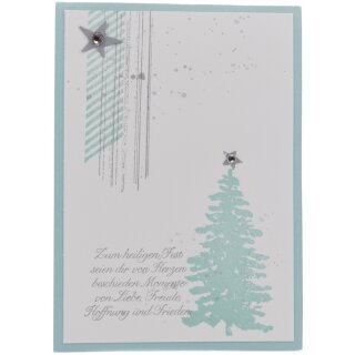 Doppelkarte - Zum heiligen Feste...