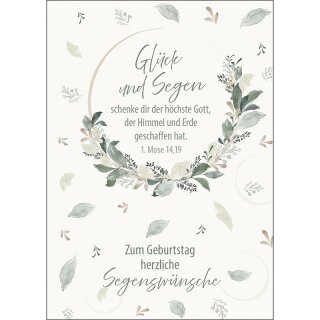 Postkarte - Glück und Segen