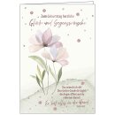 Faltkarte - Zum Geburtstag herzliche Glück- und...