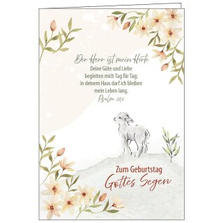 Faltkarte - Zum Geburtstag Gottes Segen